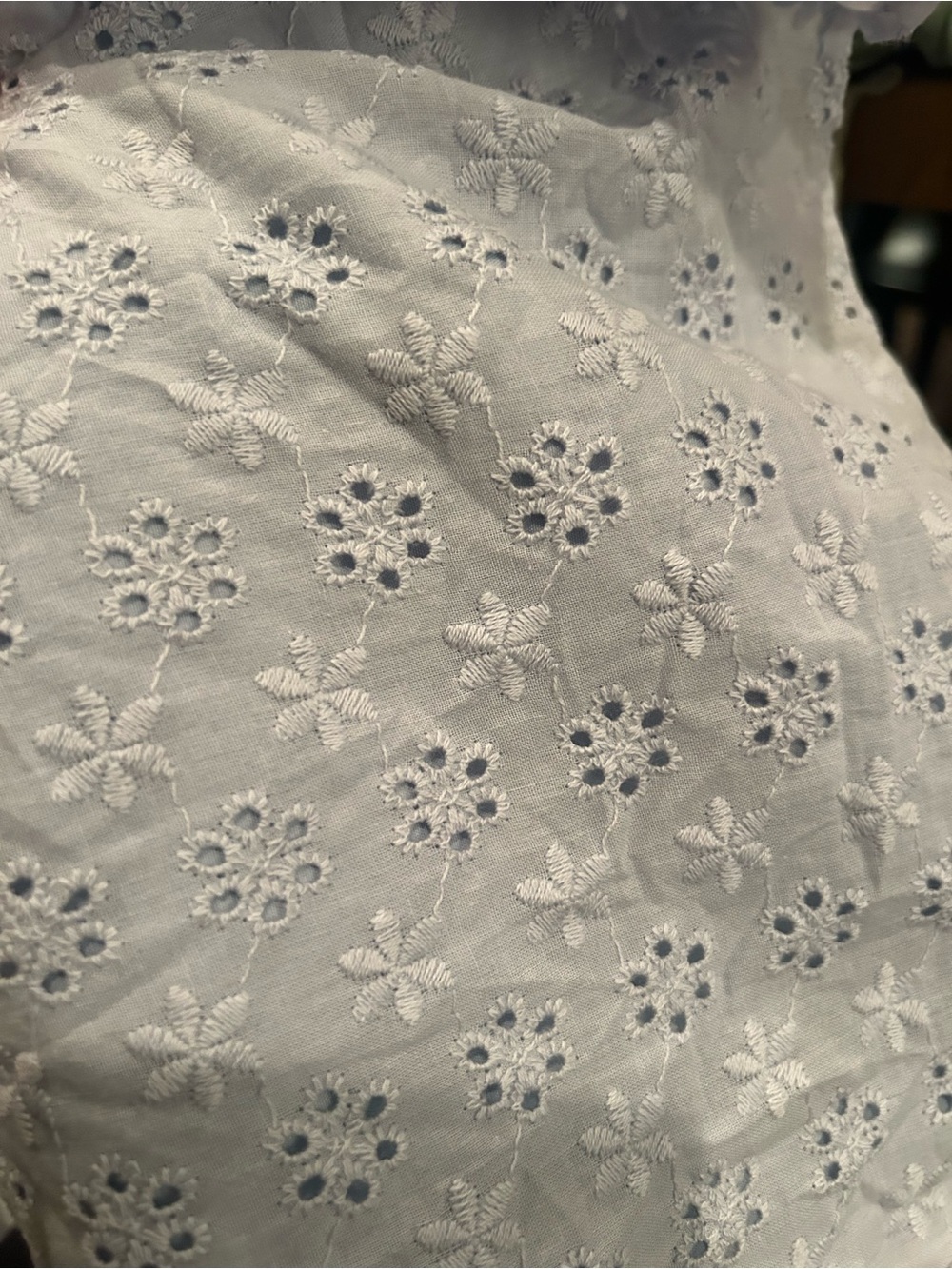 NWT CIDER COTTON V-NECK BRODERIE ANGLAISE FLORAL BUTTON MIDI DRESS - Picture 15 of 15